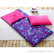 VCNY Home 2-Piece Riley Sleeping Bag with Plush Pillowcase, Multiple Colors Available 563466103